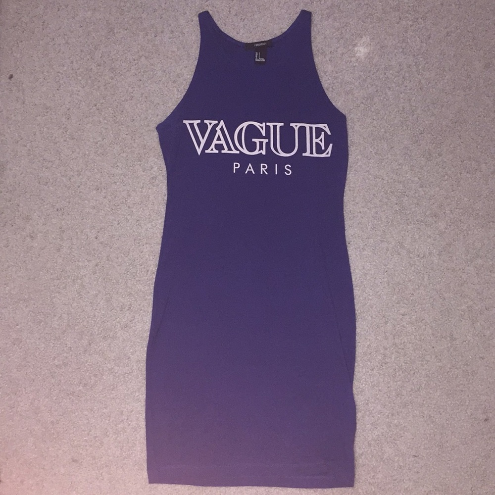 Blue bodycon dress